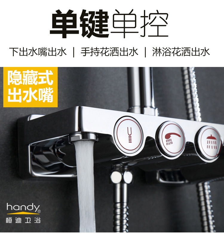 桓迪按鈕換擋淋浴花灑套裝 HD-4E56T