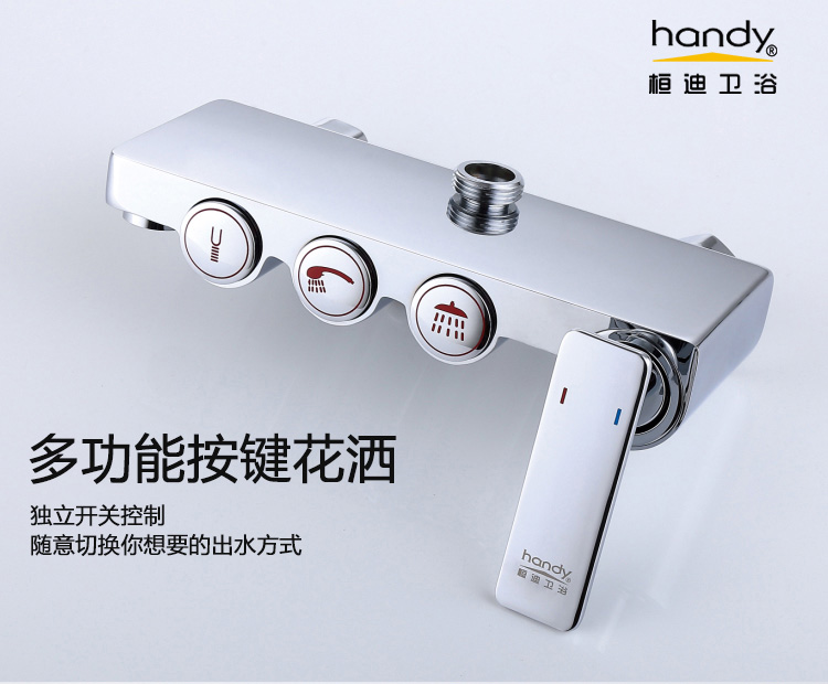 桓迪按鈕換擋淋浴花灑套裝 HD-4E56T