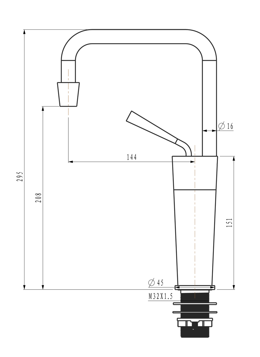 HD-8A21S 產品尺寸圖